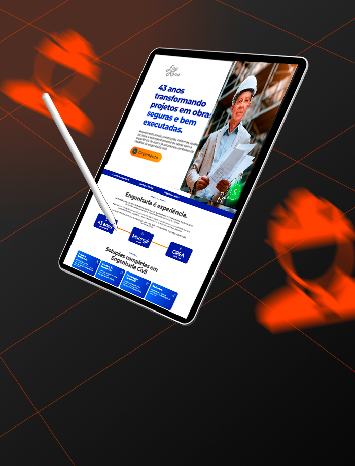 Landing page profissional desenvolvida para Roberto Marcos Rona